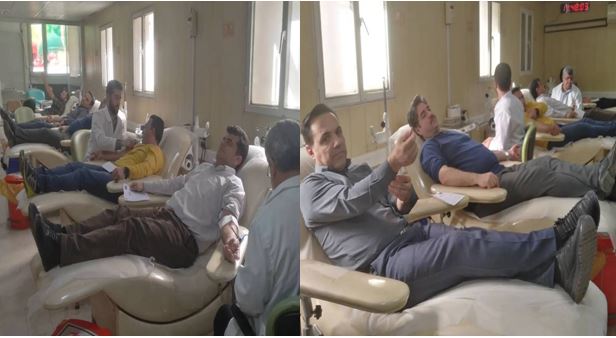 اقدام خداپسندانه اهدای خون توسط کارکنان هواشناسی کردستان